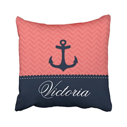Throw Pillow Covers Decorative Square Nautical Navy Blue Anchor on Red Stripes Pillow Cases Soft Cushion 18''X18'' for Living Room Bed Sofa Throw Pillow Covers Decorative Square Nautical Navy Blue Anchor on Red Stripes Pillow Cases Soft Cushion 18''X18'' for Living Room Bed Sofa